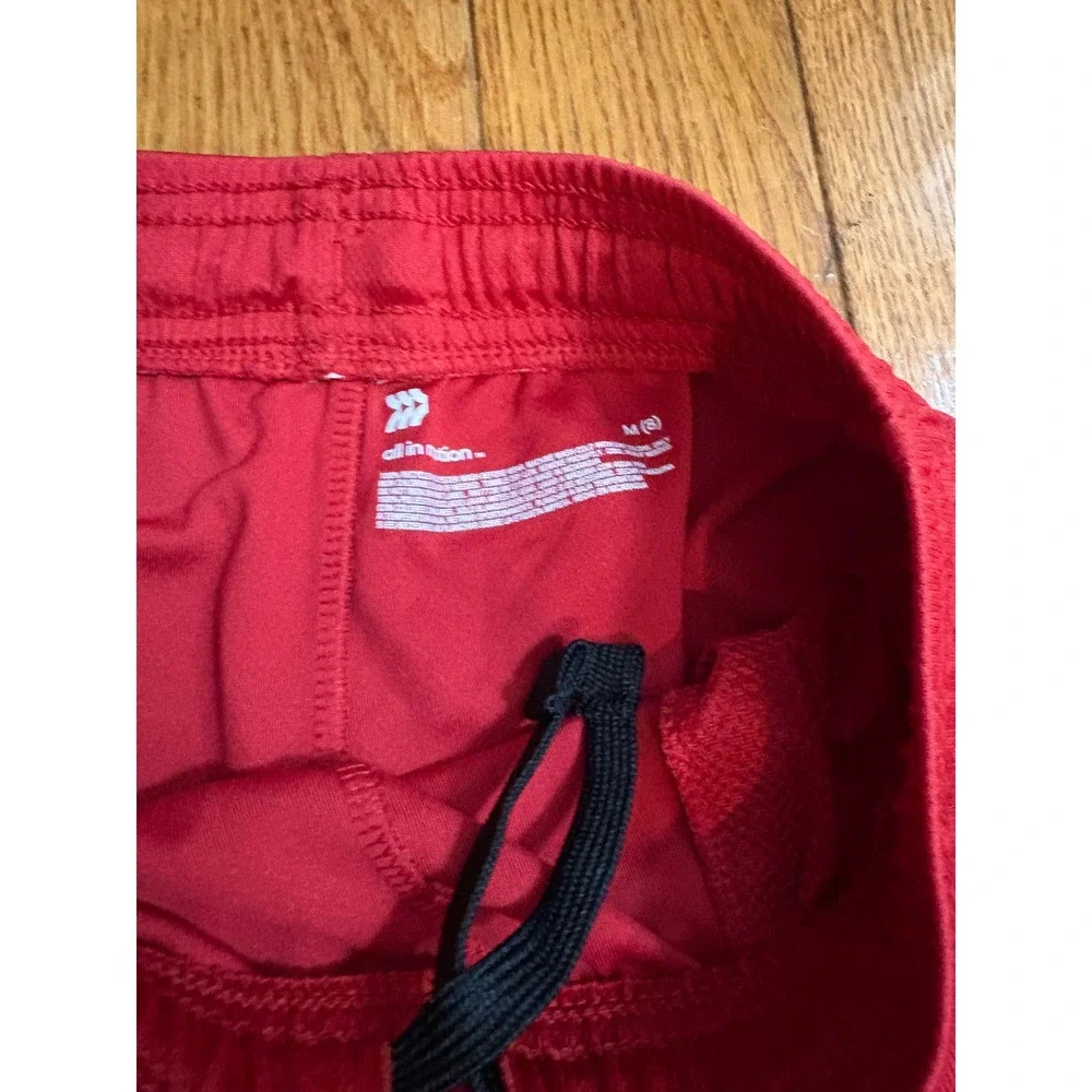 All in Motion Boys Red Mesh Athletic Shorts Size M 8 Drawstring Pockets